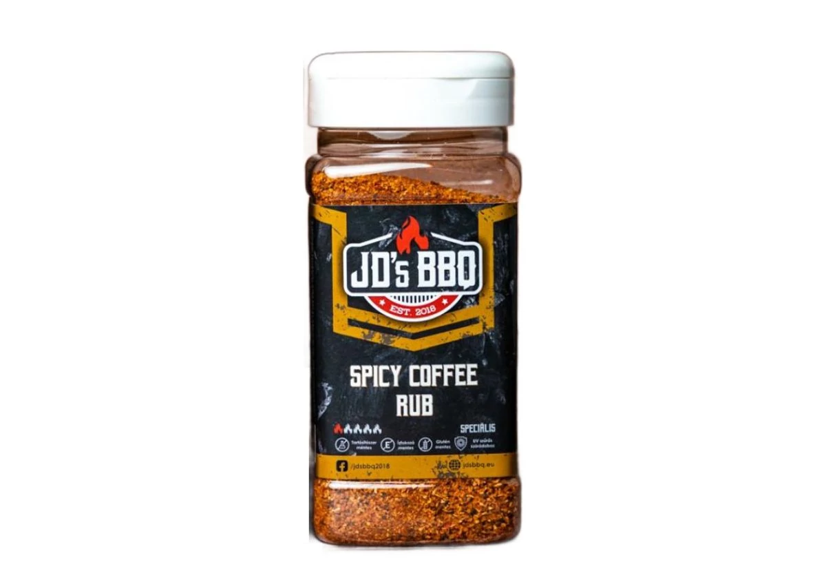 JD’s BBQ Spicy-Coffee Rub szóródobozban 300 g