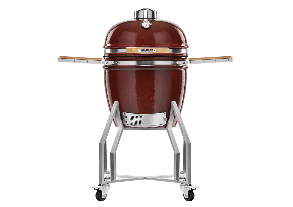 Kamado Chef 19 kerámia grill Red (rozsdamentes acél)