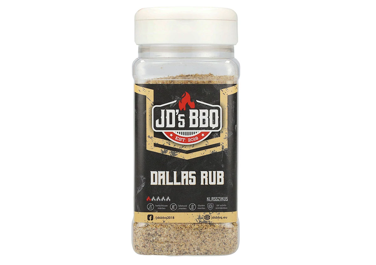 JD’s BBQ Dallas Rub szóródobozban 300 g