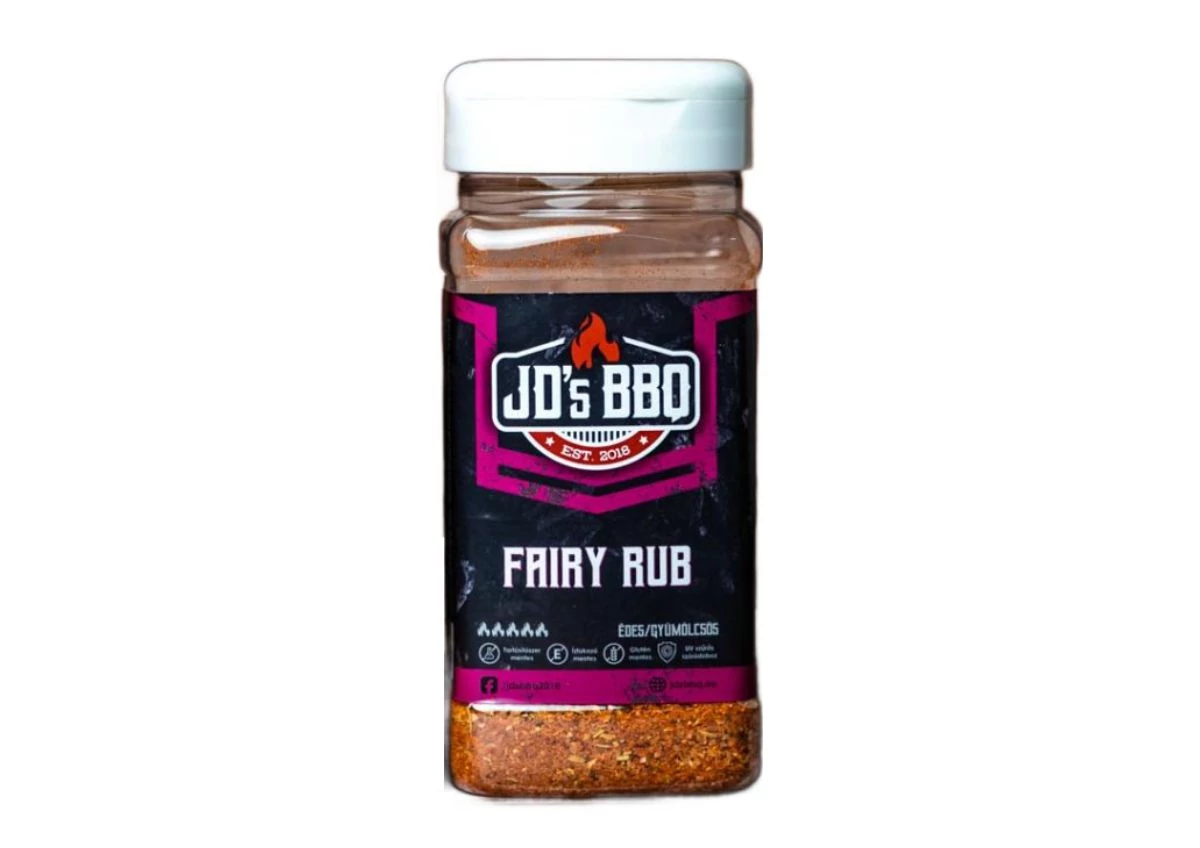 JD’s BBQ Fairy Rub szóródobozban 300 g