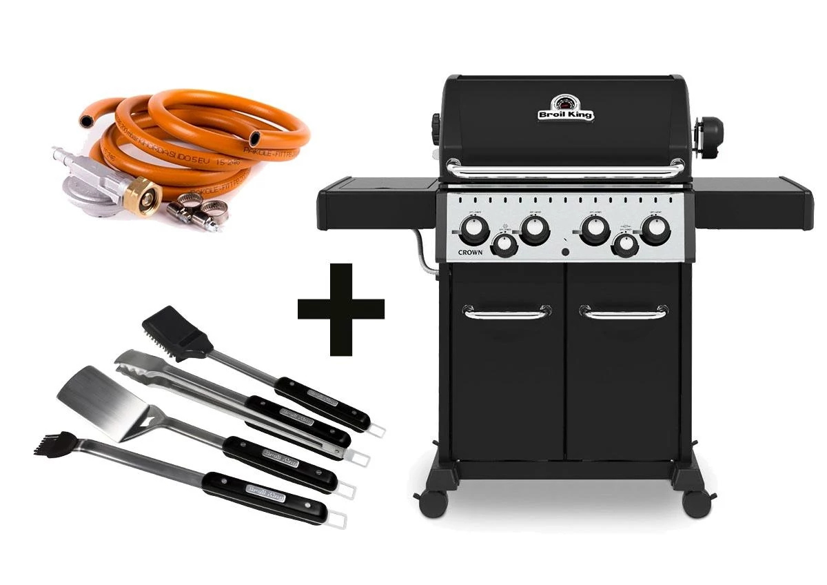 Broil King kerti gázgrill – Crown 490 – Csomagajánlat