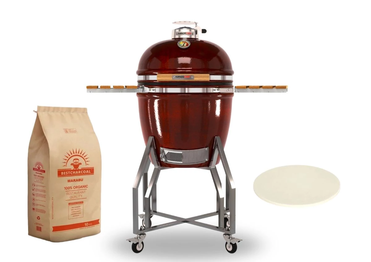 Kamado Chef 19 Red – Csomagajánlat